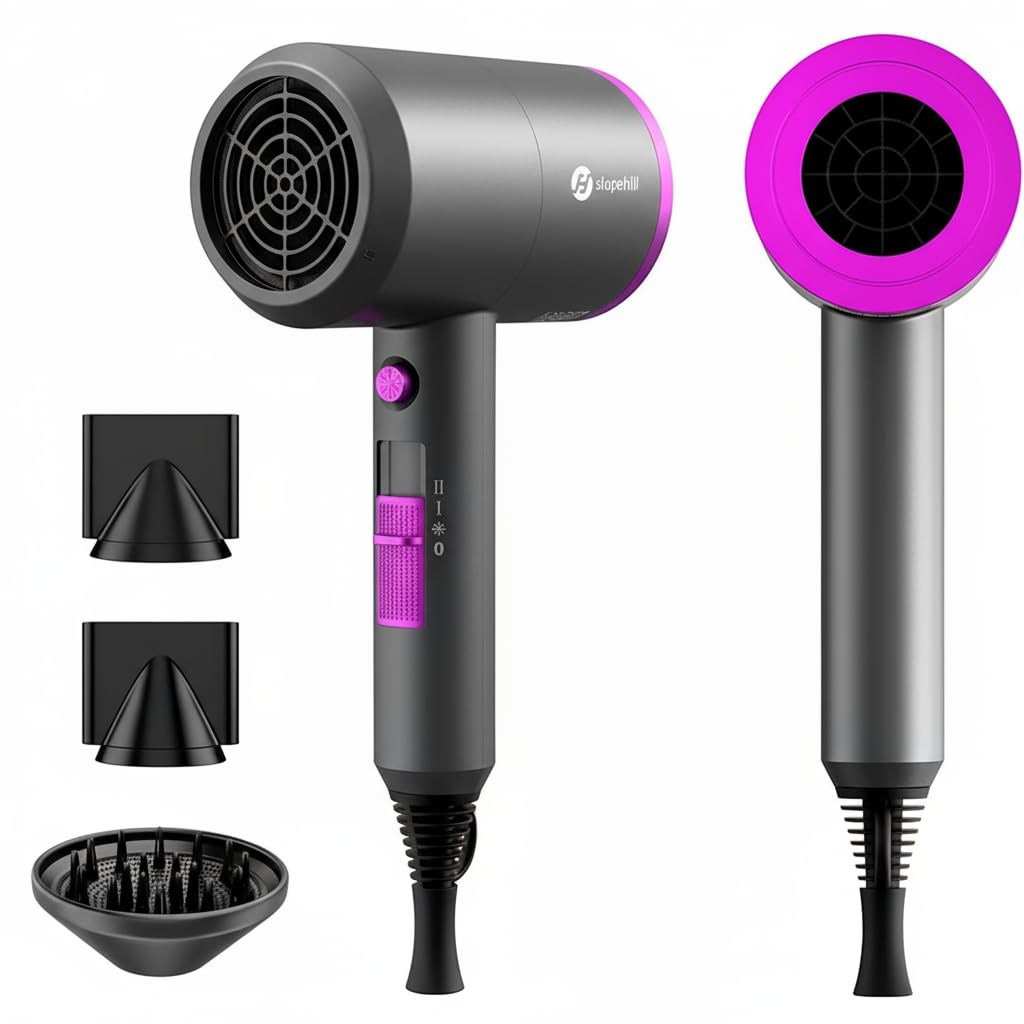slopehill front view showing compact 1800W dryer and ergonomic shape for easy handling