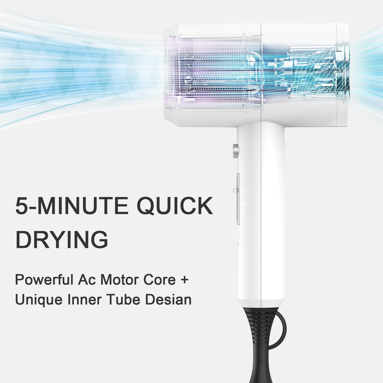 slopehill hair dryer rear controls highlighting easy temperature adjustment benefit