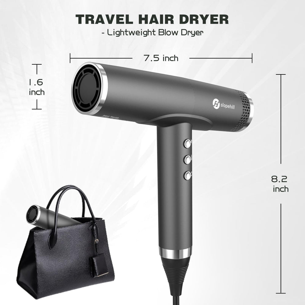slopehill dryer on bathroom vanity in lifestyle scene for quiet home styling comfort