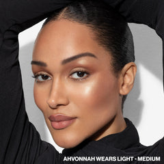 Smashbox powder texture detail showing smooth finish for seamless blending