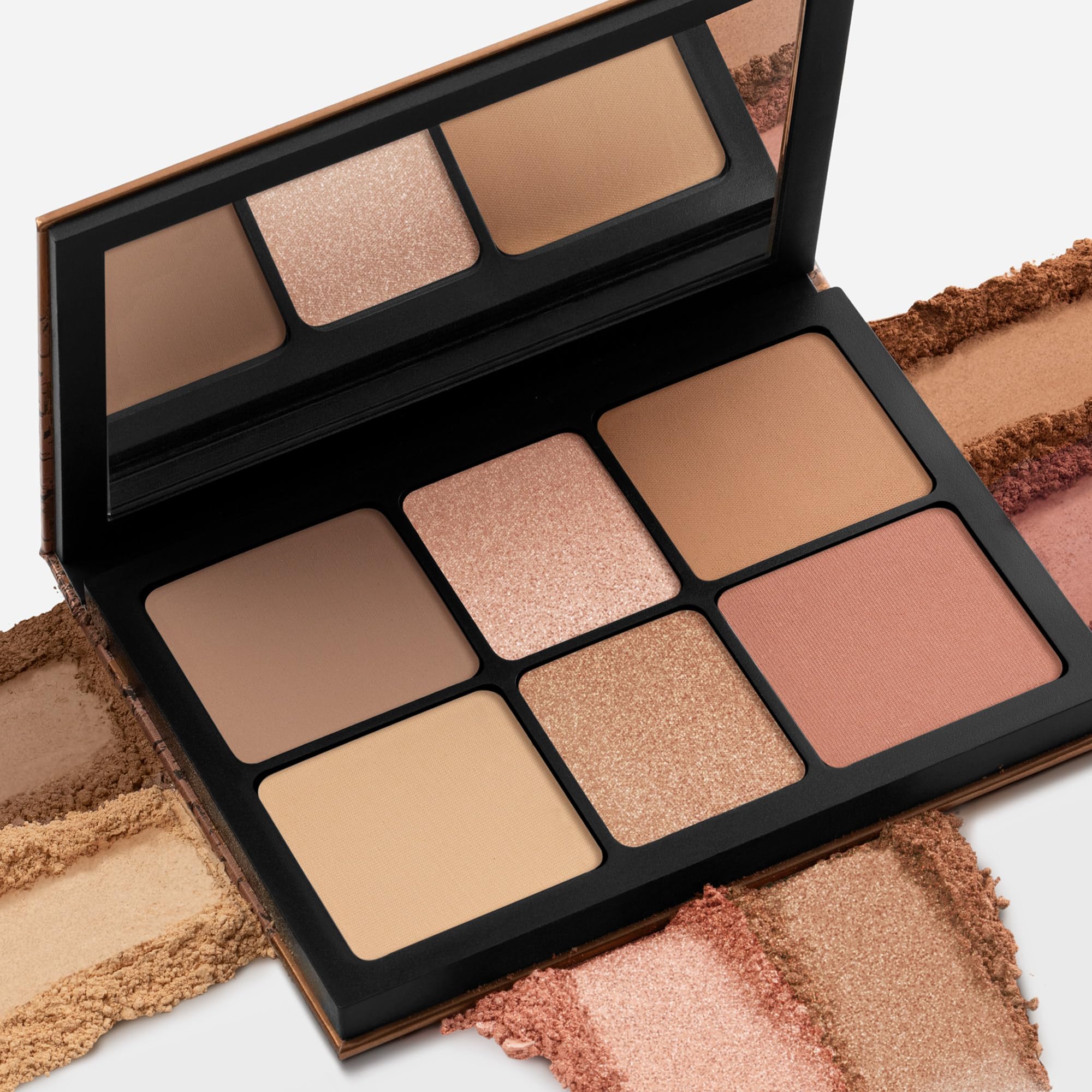 Smashbox palette inside a makeup bag showing travel-ready portability and versatility