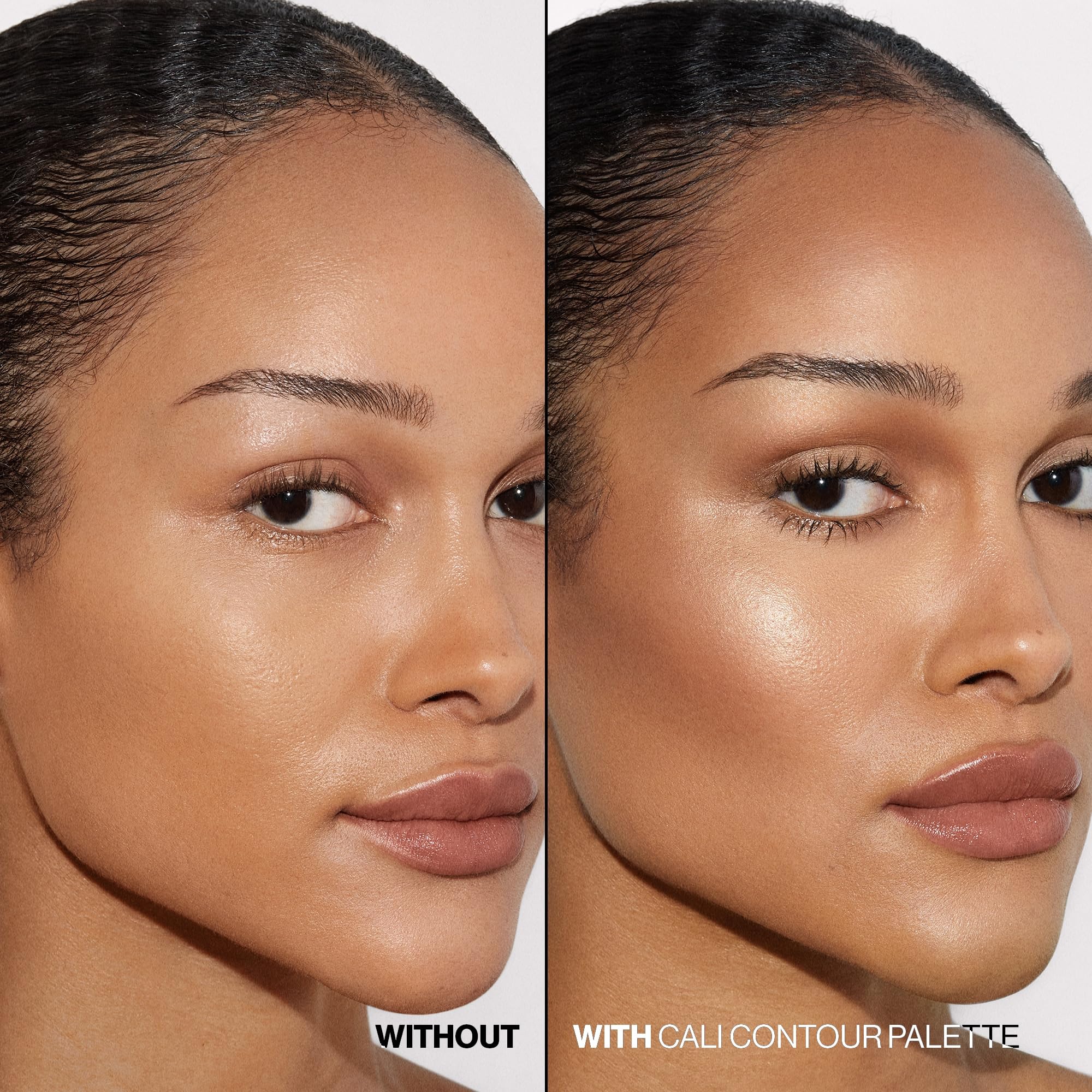 Smashbox open palette top view highlighting bronzer, highlighter and blush