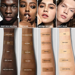 Smashbox applying tint on hand demonstrating blendability and quick absorption