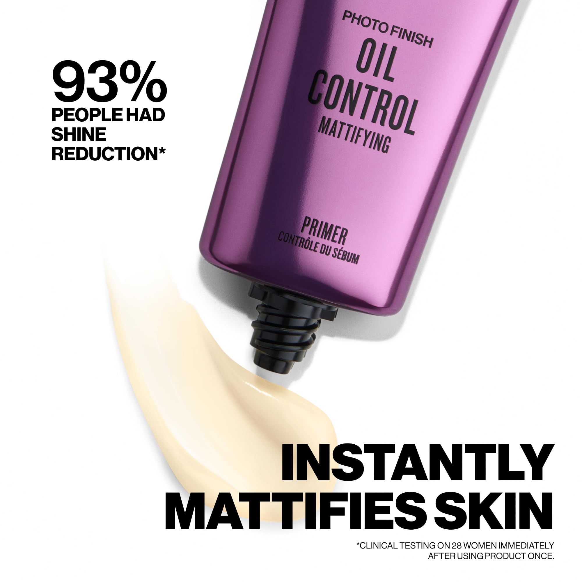 Smashbox ingredient list close-up showing salicylic acid and zinc