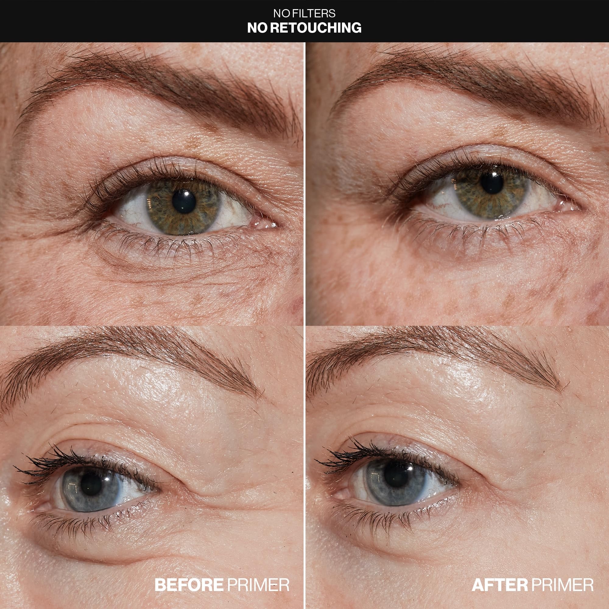Smashbox smooth-and-blur primer texture closeup demonstrating lightweight finish