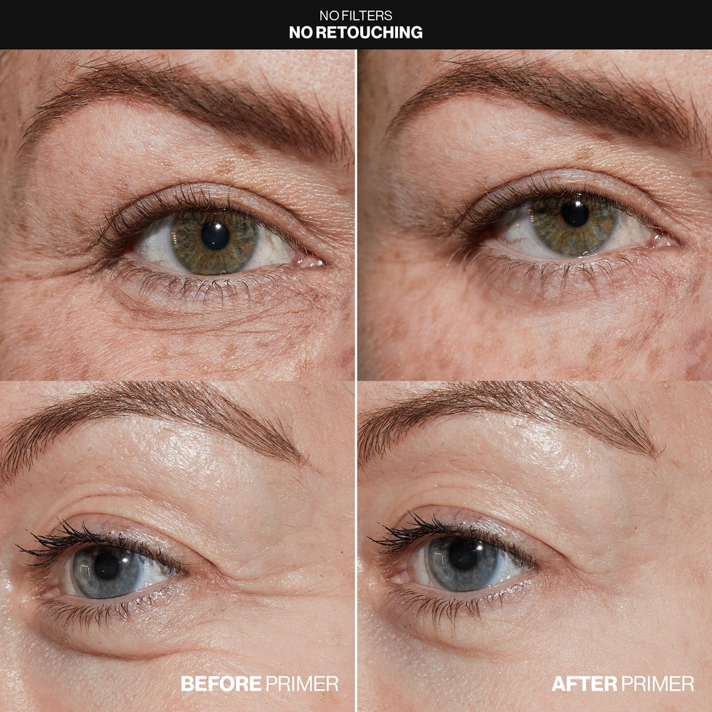 Smashbox smooth-and-blur primer texture closeup demonstrating lightweight finish