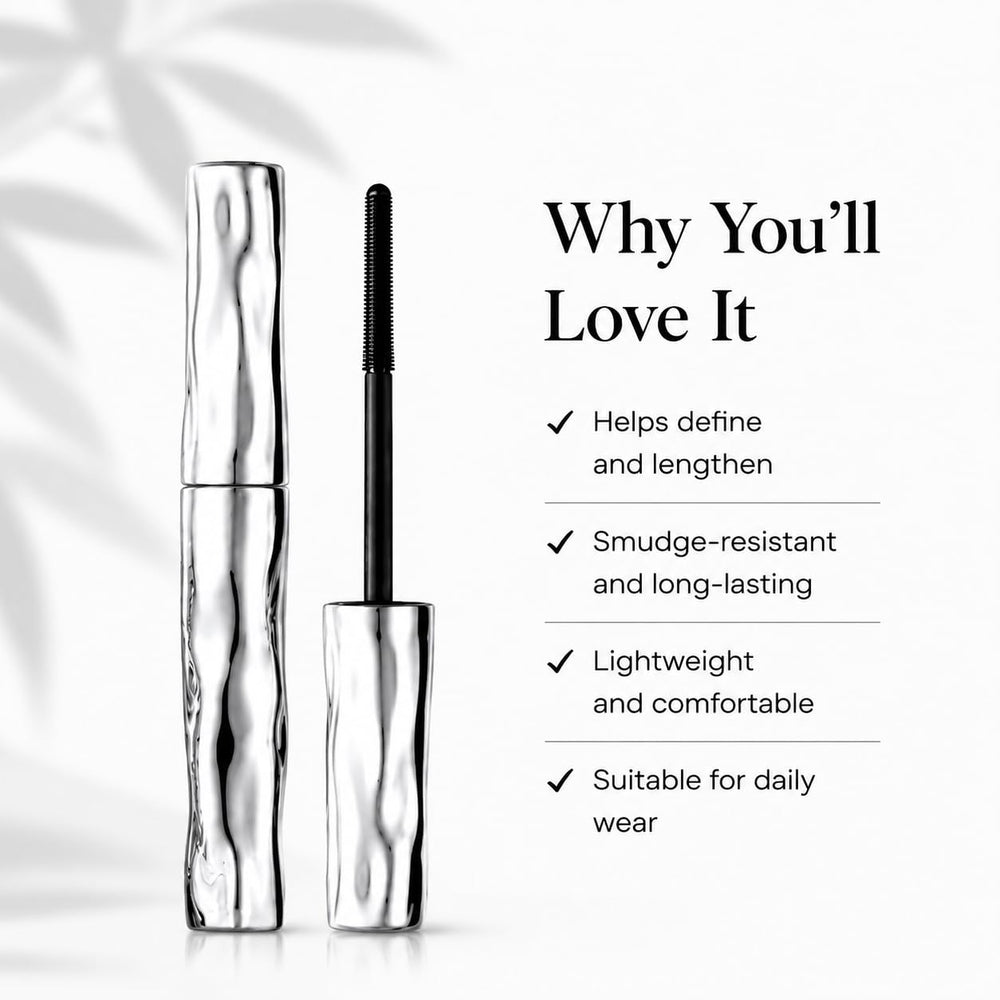 smivex mascara applied on lashes demonstrating clump-free separation