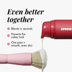 Smooche bristle close-up highlighting dense soft fibers for even blending