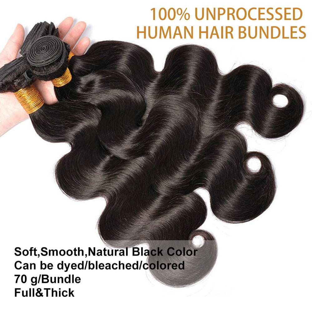 Smoothair body wave texture 14 inch displaying natural S-shaped waves