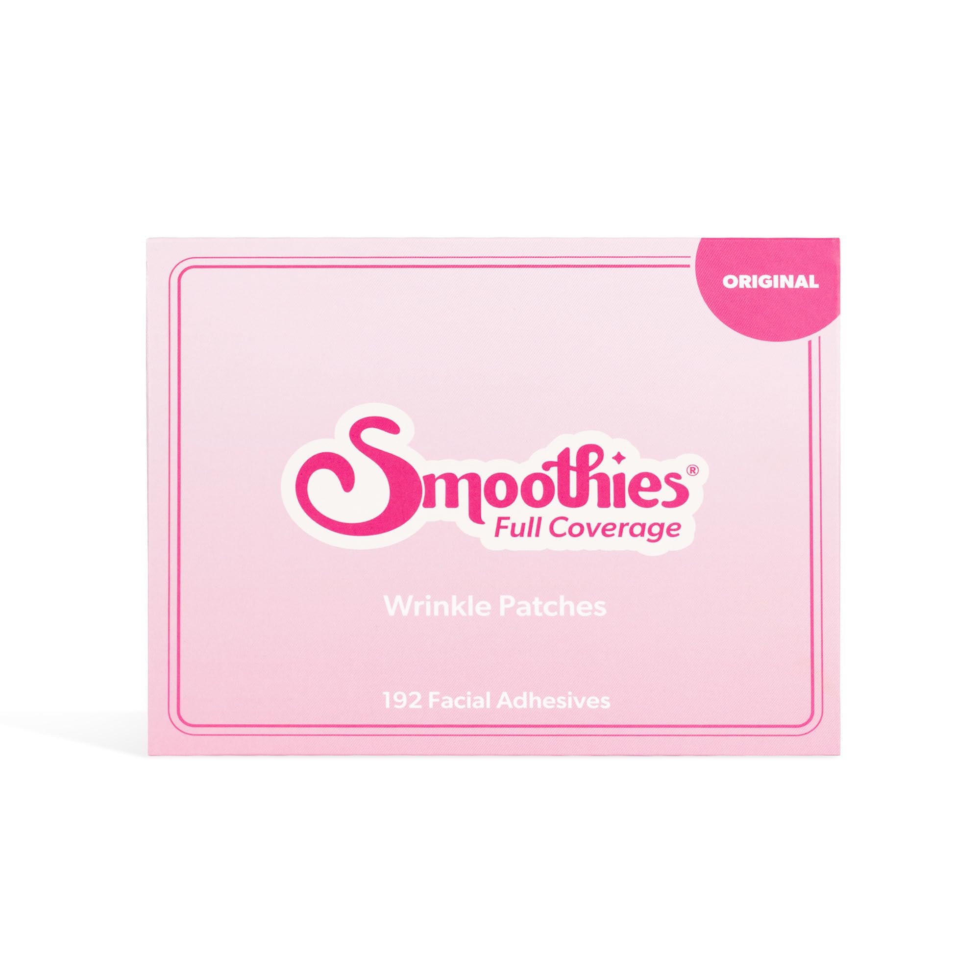 Smoothies patch next to fingers showing scale and easy application