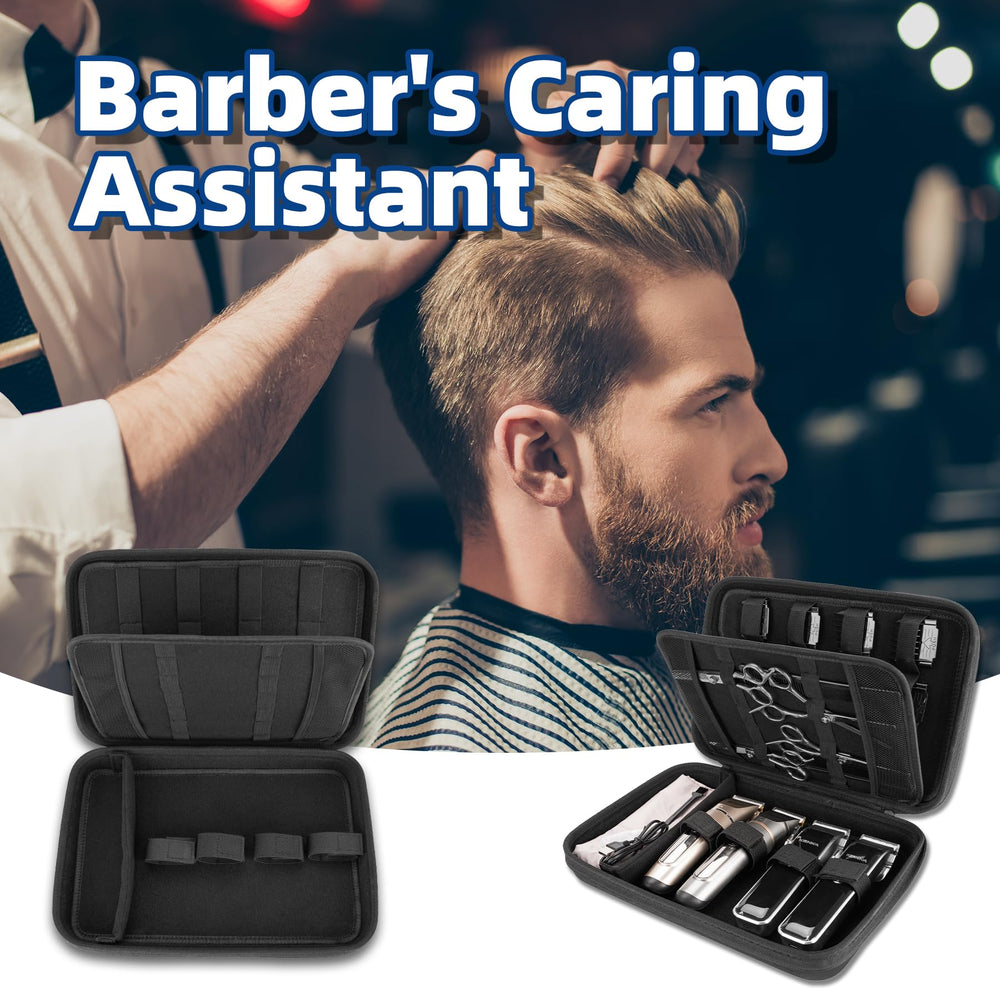 SMYV barber case placed on salon station with tools benefit: professional-ready organization