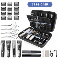 SMYV barber case open displaying clippers and accessories benefit: neat organized storage