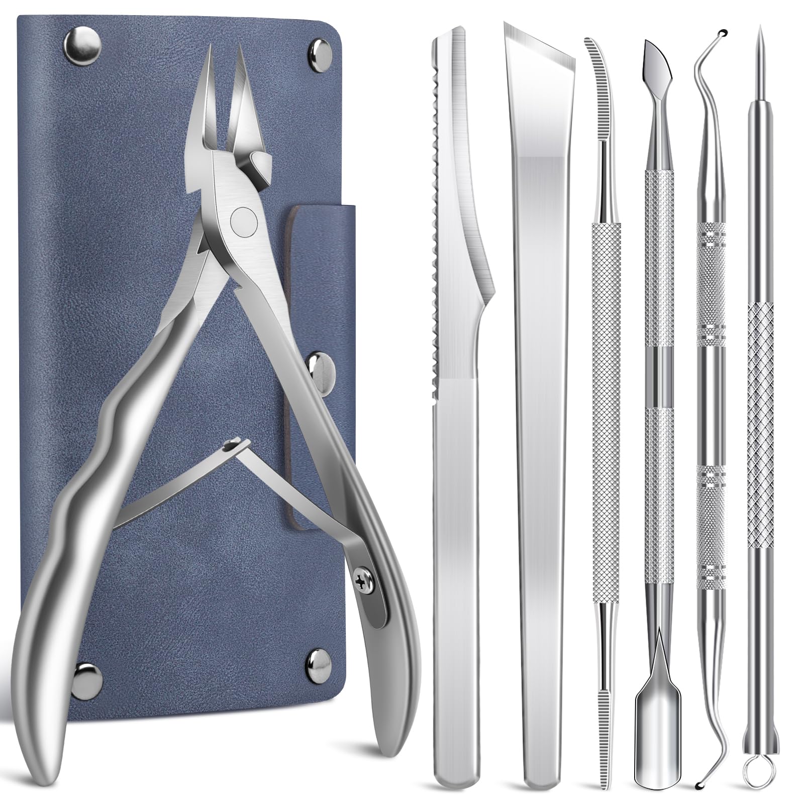 SMZHealing front view of 7-piece kit showing organized tools and case for convenient storage