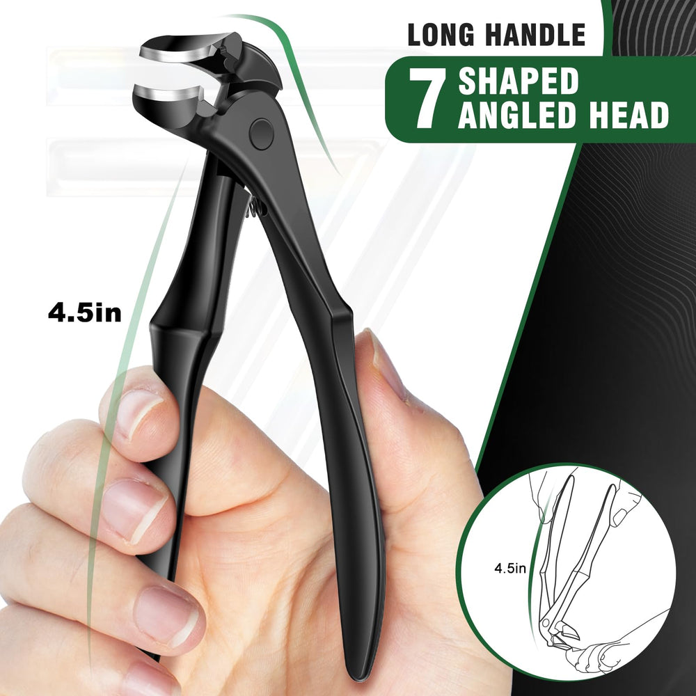 SMZHealing long-handle angled clipper demonstrating improved reach