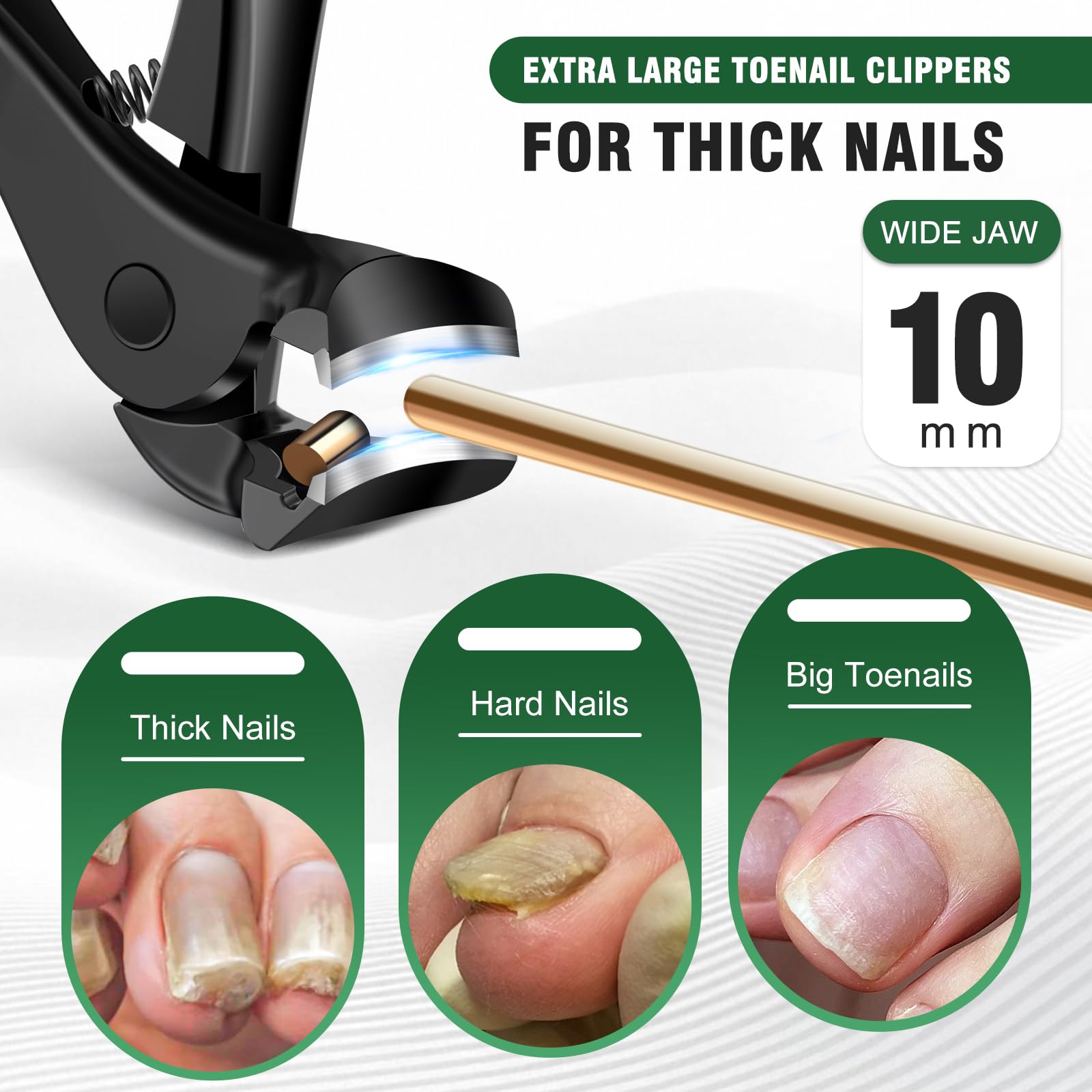SMZHealing 45° slanted clipper tip for precise ingrown trimming