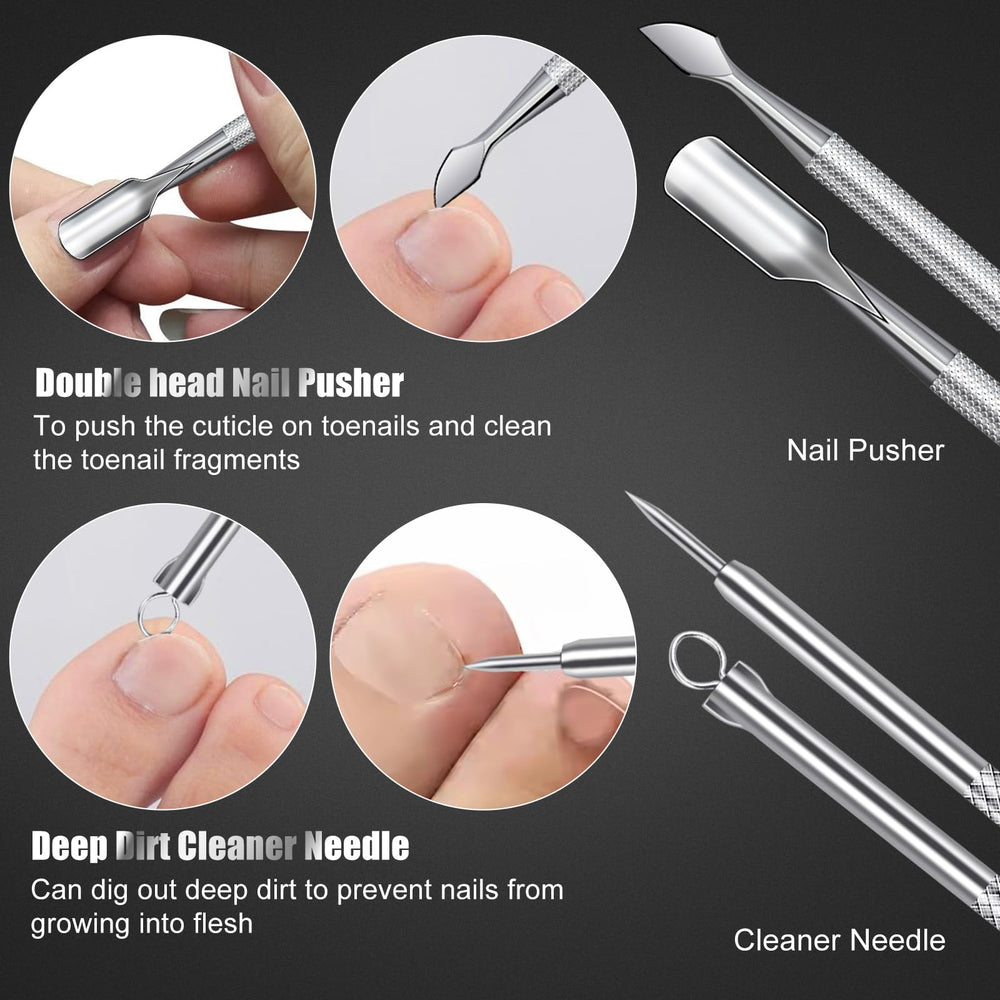 SMZHealing pedicure tools in use on foot model illustrating controlled trimming and care