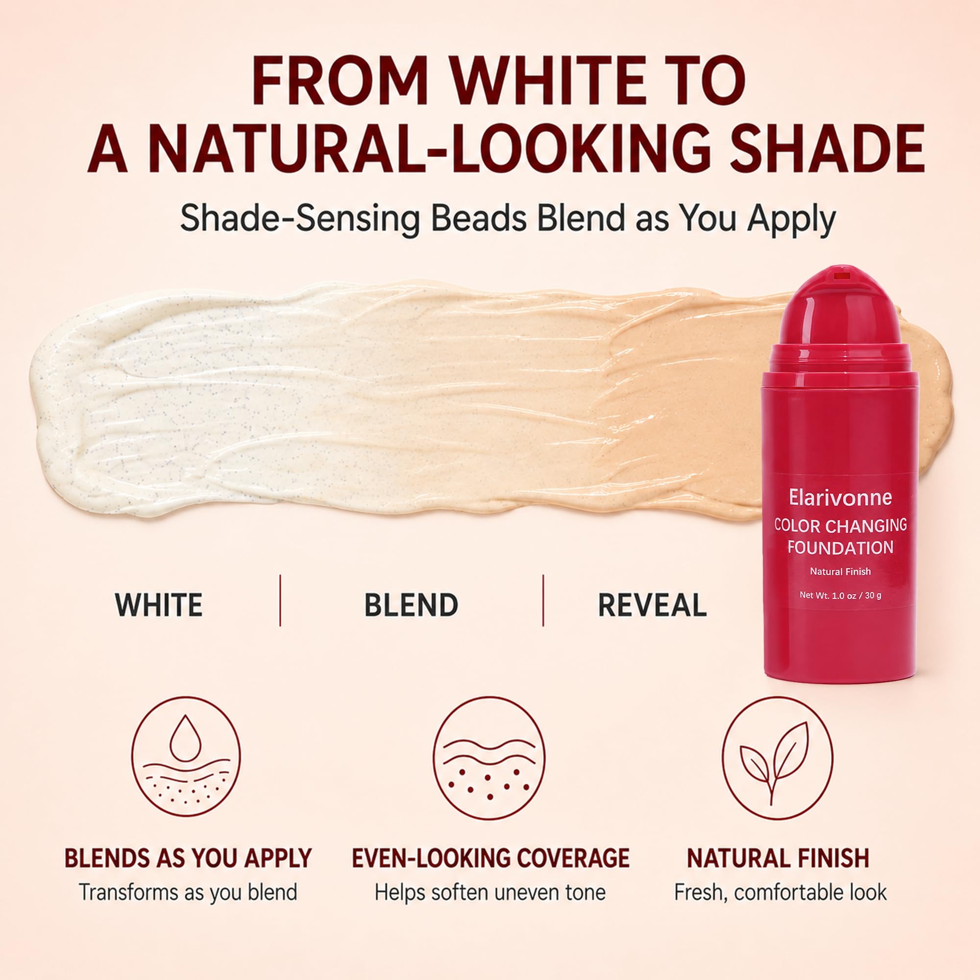 SNOWGRACE creamy texture close-up, hydrating smooth application benefit