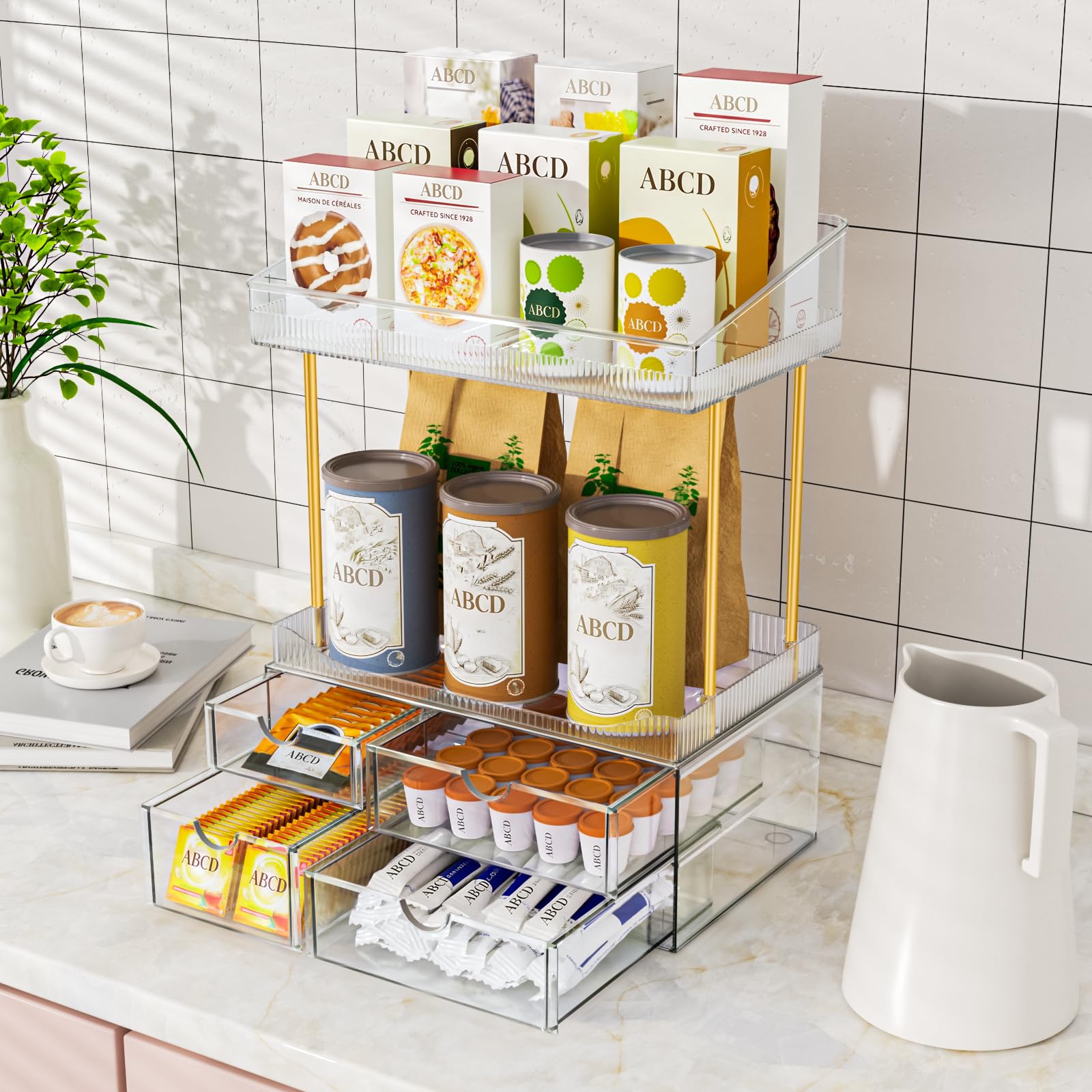 SNSLXH organizer next to hand showing compact size and space-saving benefit