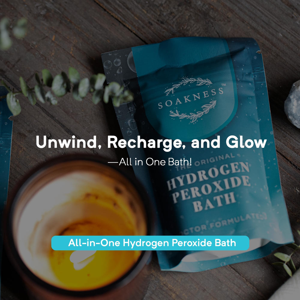 Soakness product label listing ingredients and doctor-formulated benefits