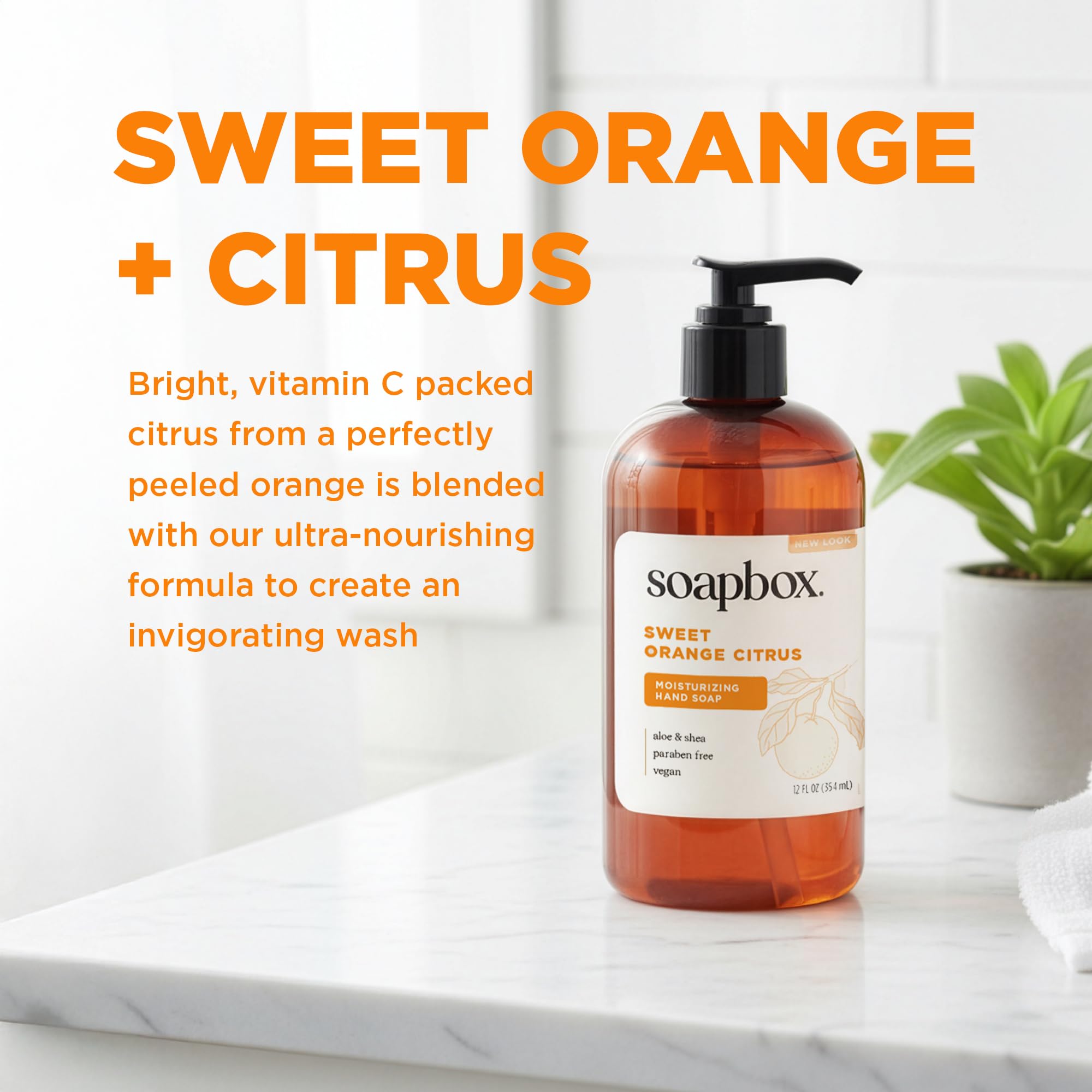 Soapbox hand washing in kitchen showing gentle cleansing benefit