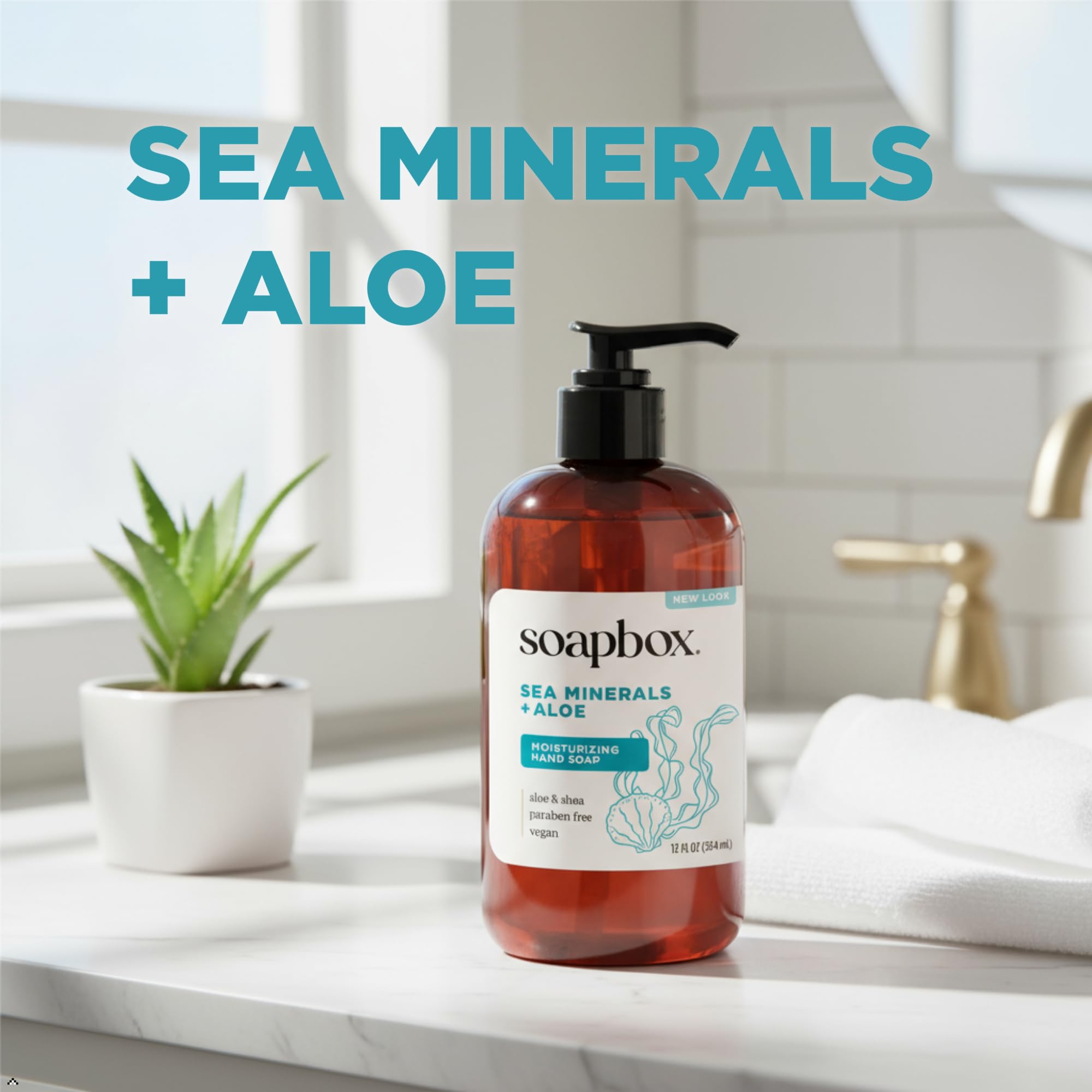 Soapbox in-kitchen hand washing scene conveying everyday practicality
