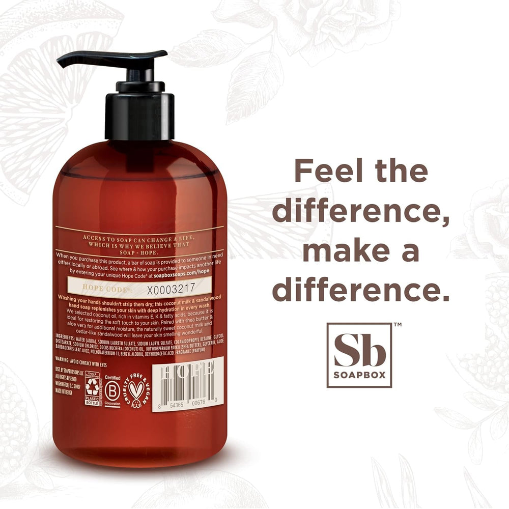 Soapbox bottle on bathroom counter showing lifestyle placement and aesthetic appeal