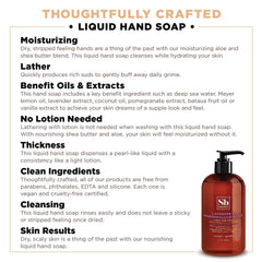 Soapbox creamy lather texture on hand showing moisturizing foam and gentle cleansing