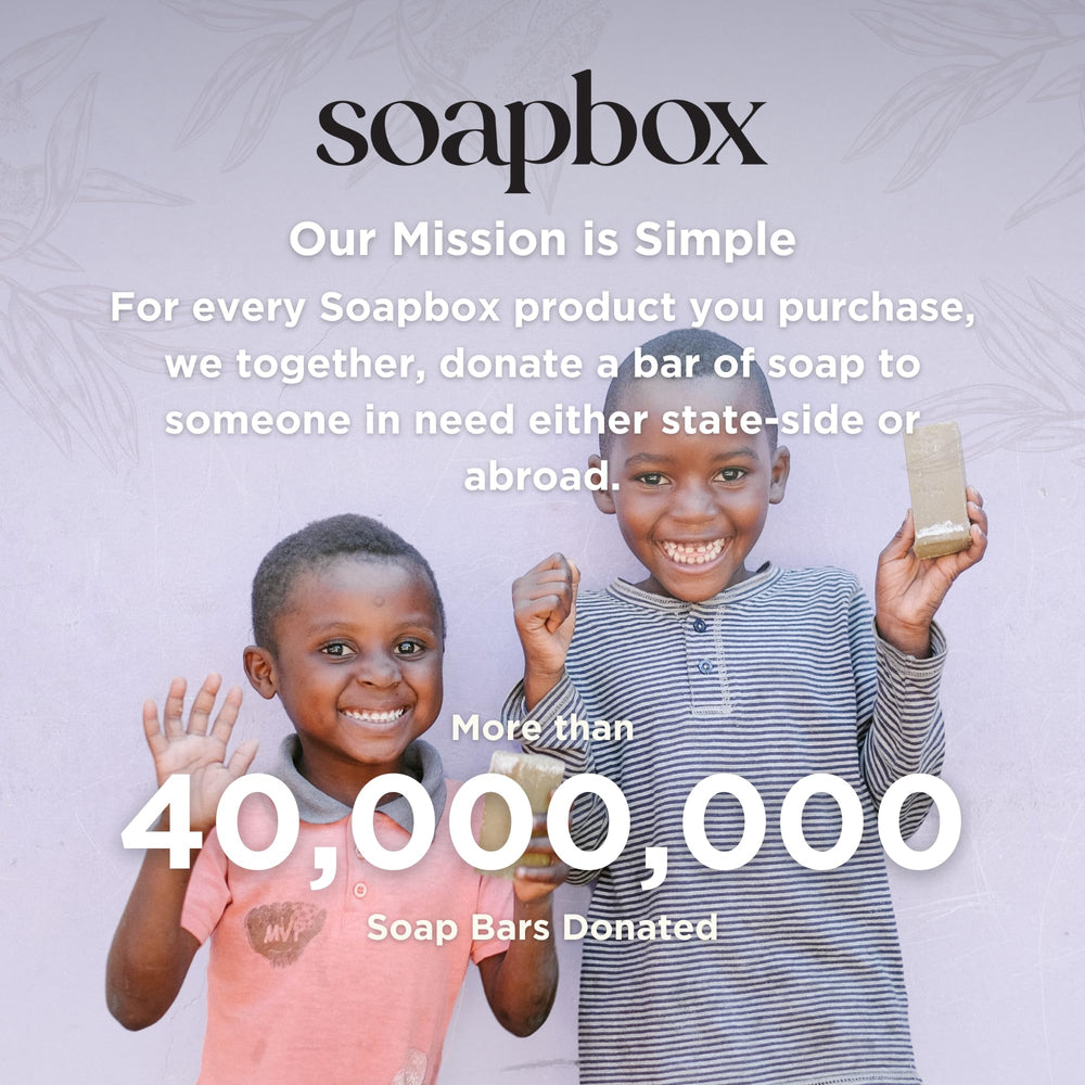 Soapbox handwashing in kitchen lifestyle shot showing pleasant scent and practical everyday use benefit