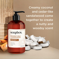 Soapbox Sea Minerals close-up showing fresh scent and gentle clean benefit