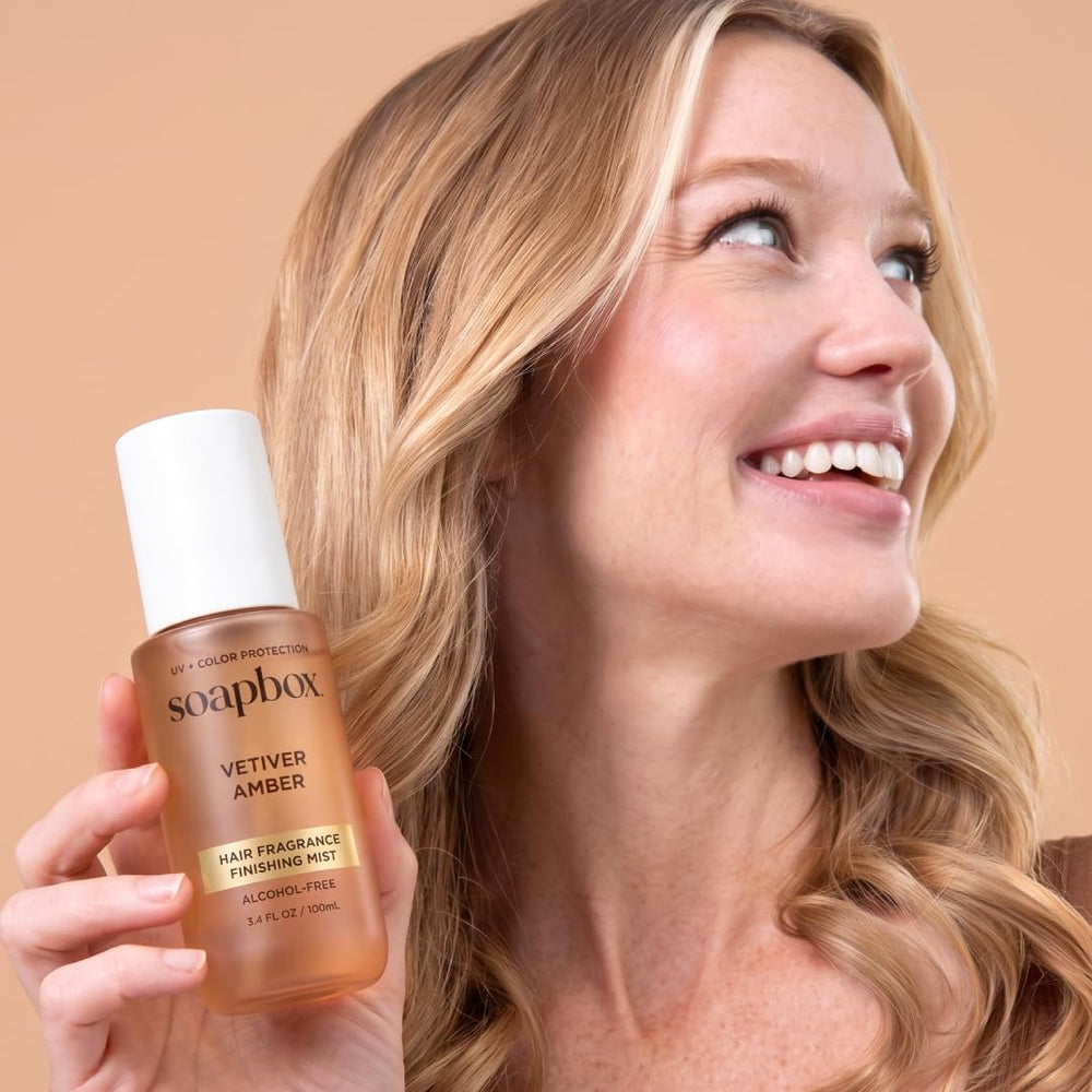 Soapbox spray nozzle close-up demonstrating fine mist for even, gentle coverage