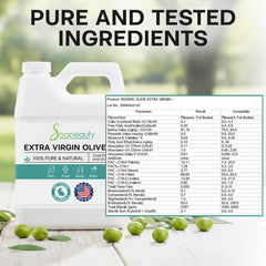 Soapeauty oil pouring close-up highlighting smooth texture and purity