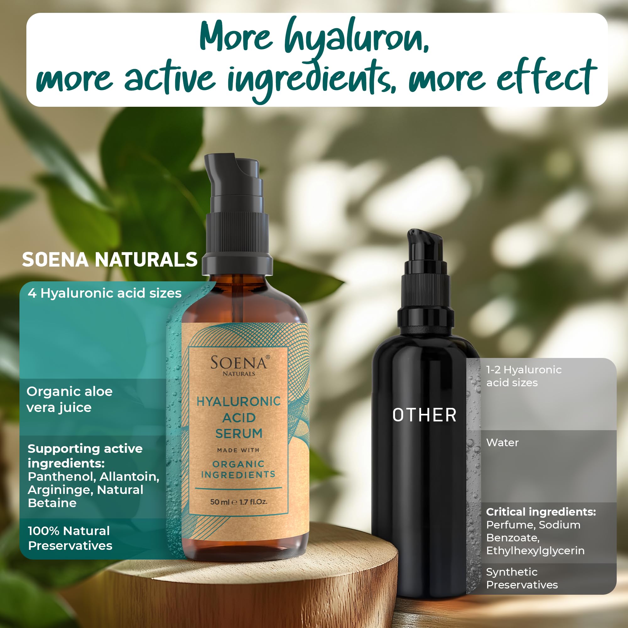 Soena bottle in hand showing scale and portable skincare benefit
