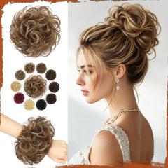SOFEIYAN front view of bun packaging showing natural finish and ready-to-wear benefit