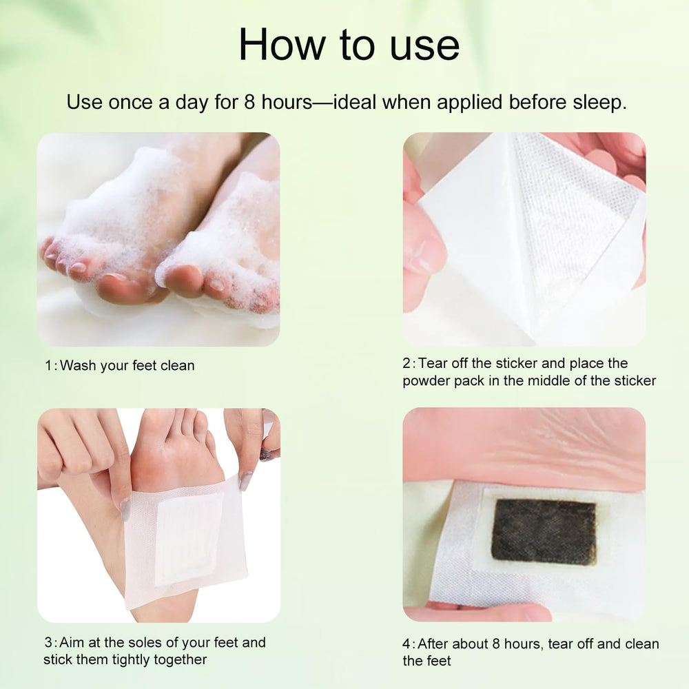 SOFFAIR pads next to ruler and box showing quantity and scale