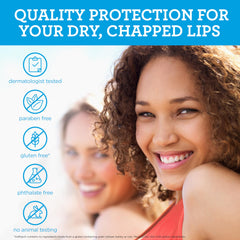 SoftLips texture close-up highlighting smooth balm for immediate hydration