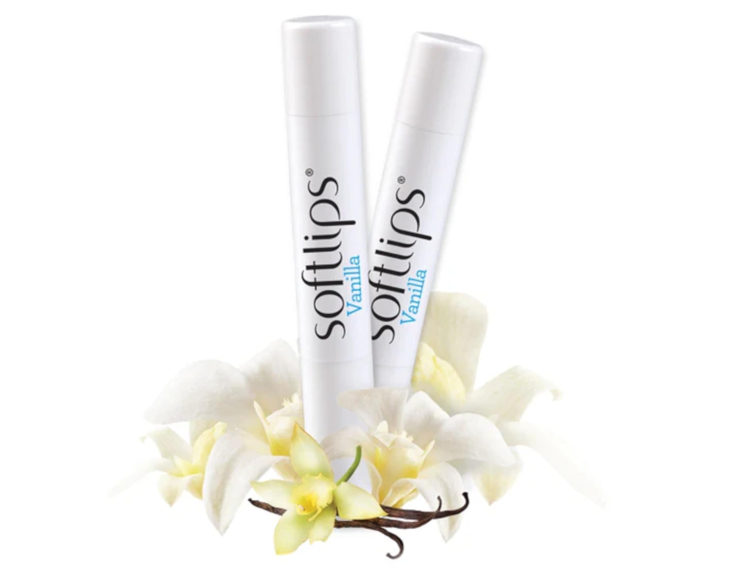 SoftLips stick inside a purse illustrating compact size and travel convenience