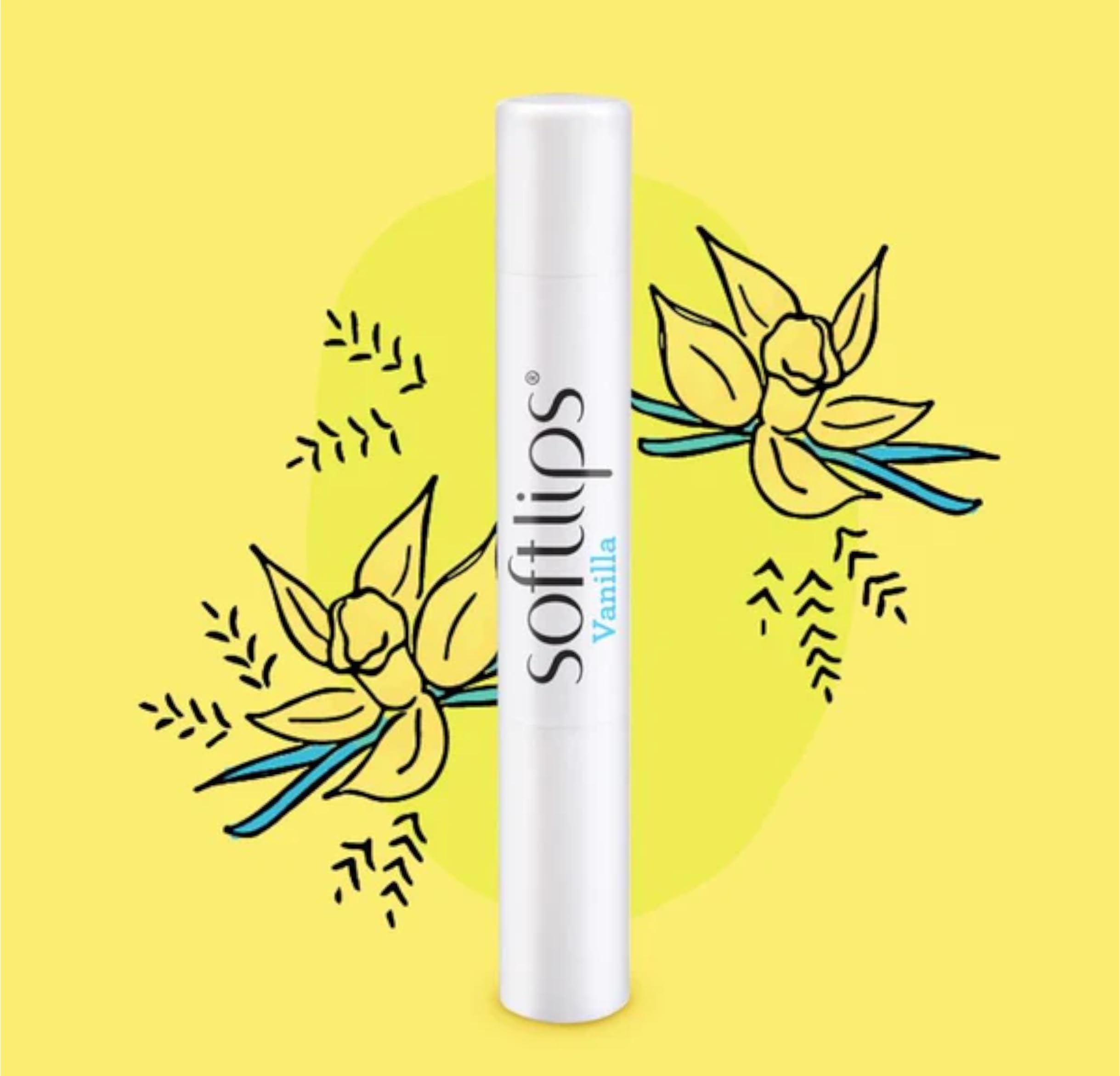 SoftLips applied outdoors on lips demonstrating SPF protection and natural sheen