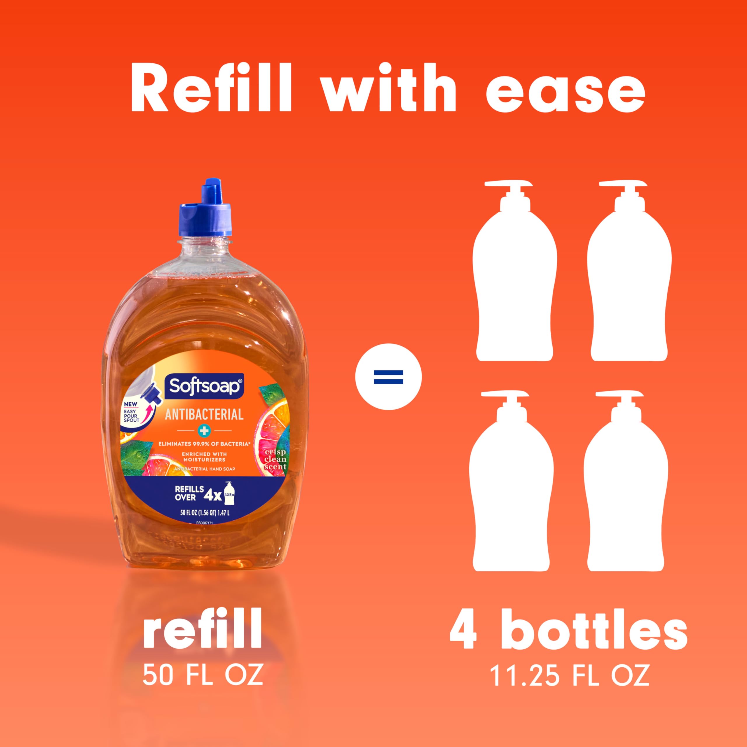 Softsoap label close-up showing ingredients and dermatologist-tested benefit
