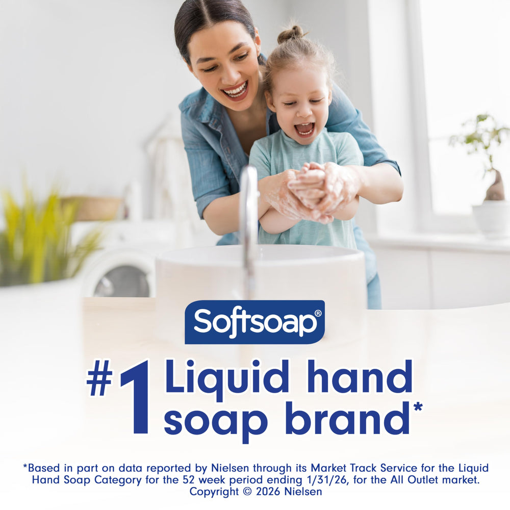 Softsoap gel drop on fingertip showing smooth texture and gentle feel