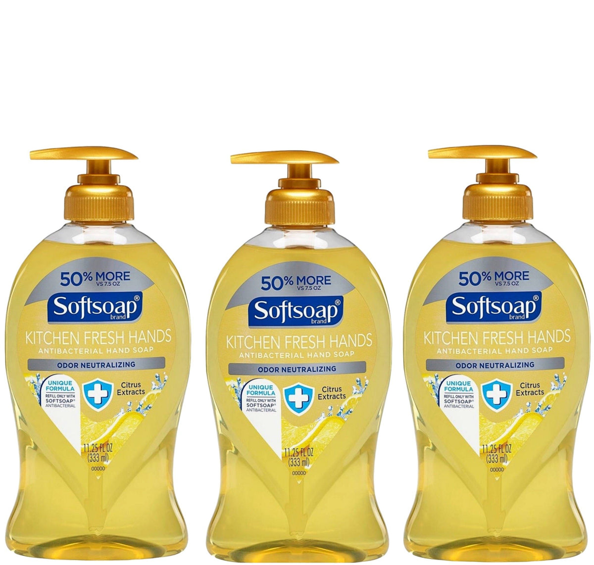 Softsoap front packaging showing citrus scent and effective grease-cutting
