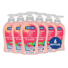 Softsoap front packaging showing watermelon and mint scent for fresh hands