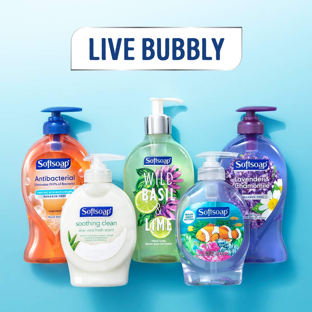 Softsoap at kitchen sink in use illustrating gentle cleansing benefit