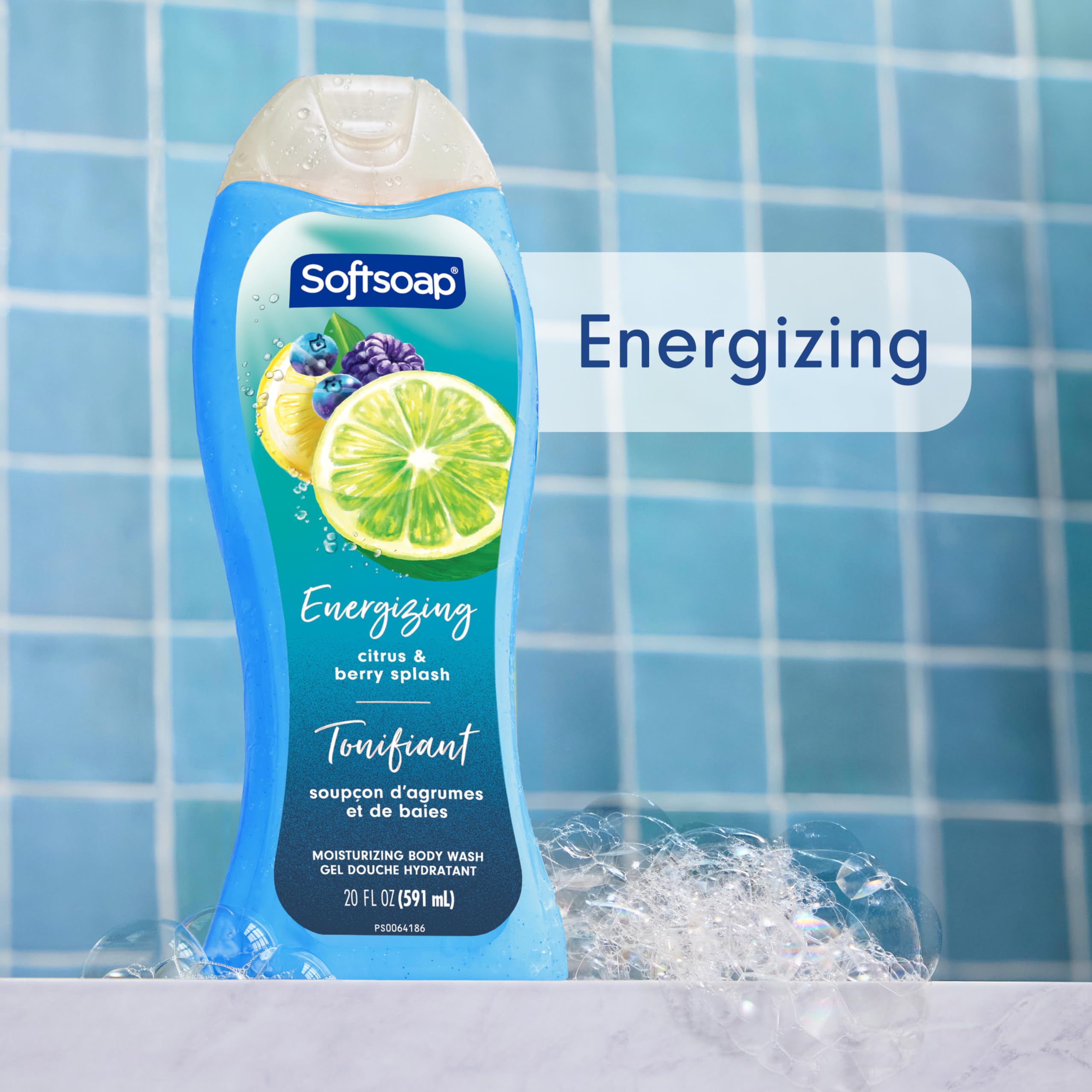 Softsoap label close-up highlighting ingredients and paraben-free reassurance benefit