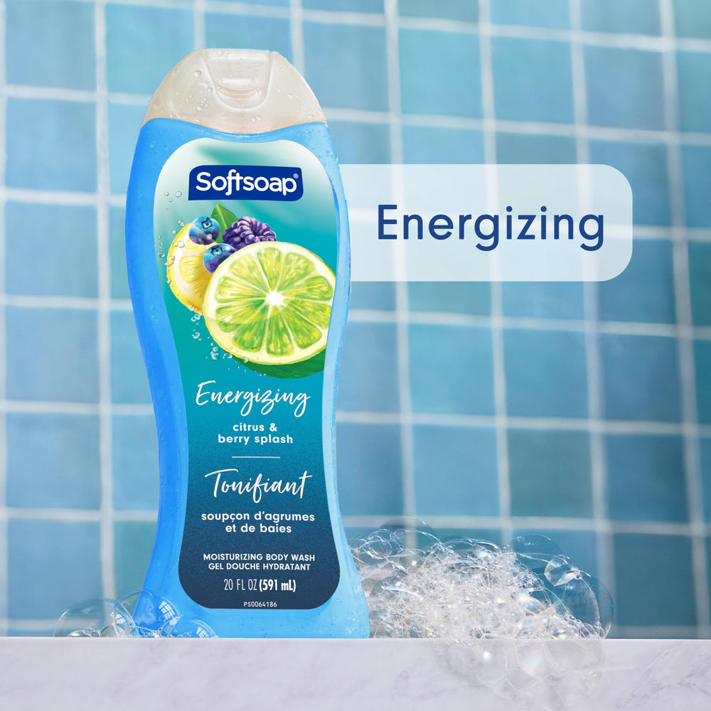 Softsoap label close-up highlighting ingredients and paraben-free reassurance benefit