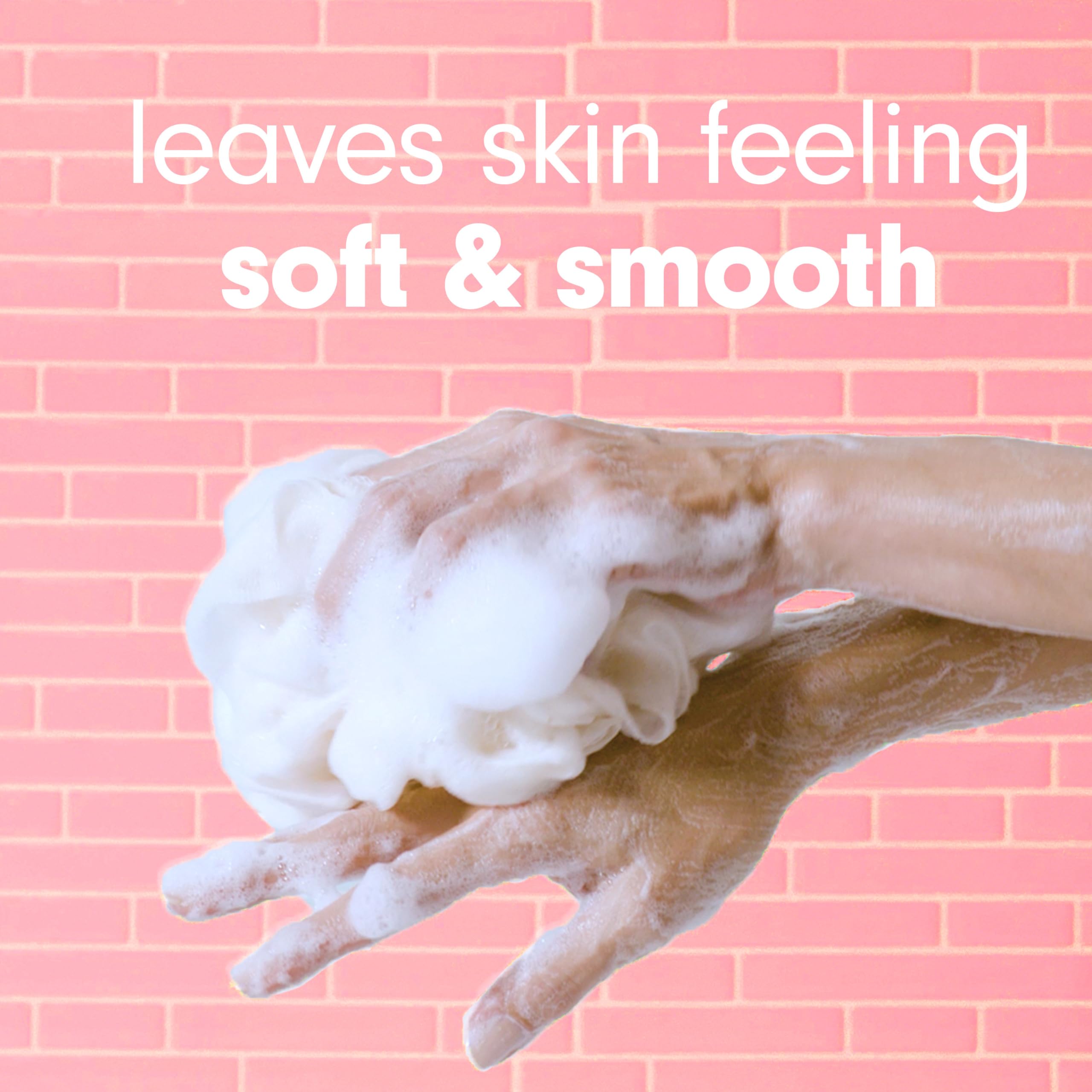 Softsoap pump being pressed in shower showing easy one-handed dispensing