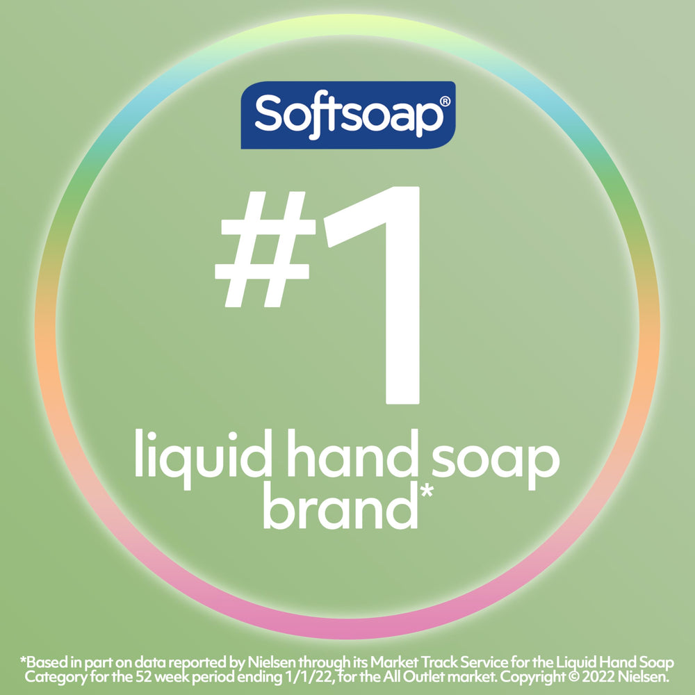 Six-pack of Softsoap bottles grouped to show value and consistent home supply