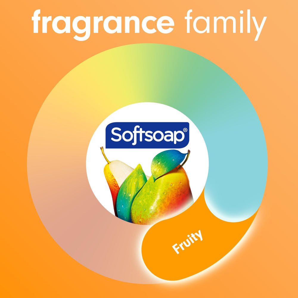 Six-pack arrangement of Softsoap bottles ideal for multi-sink homes