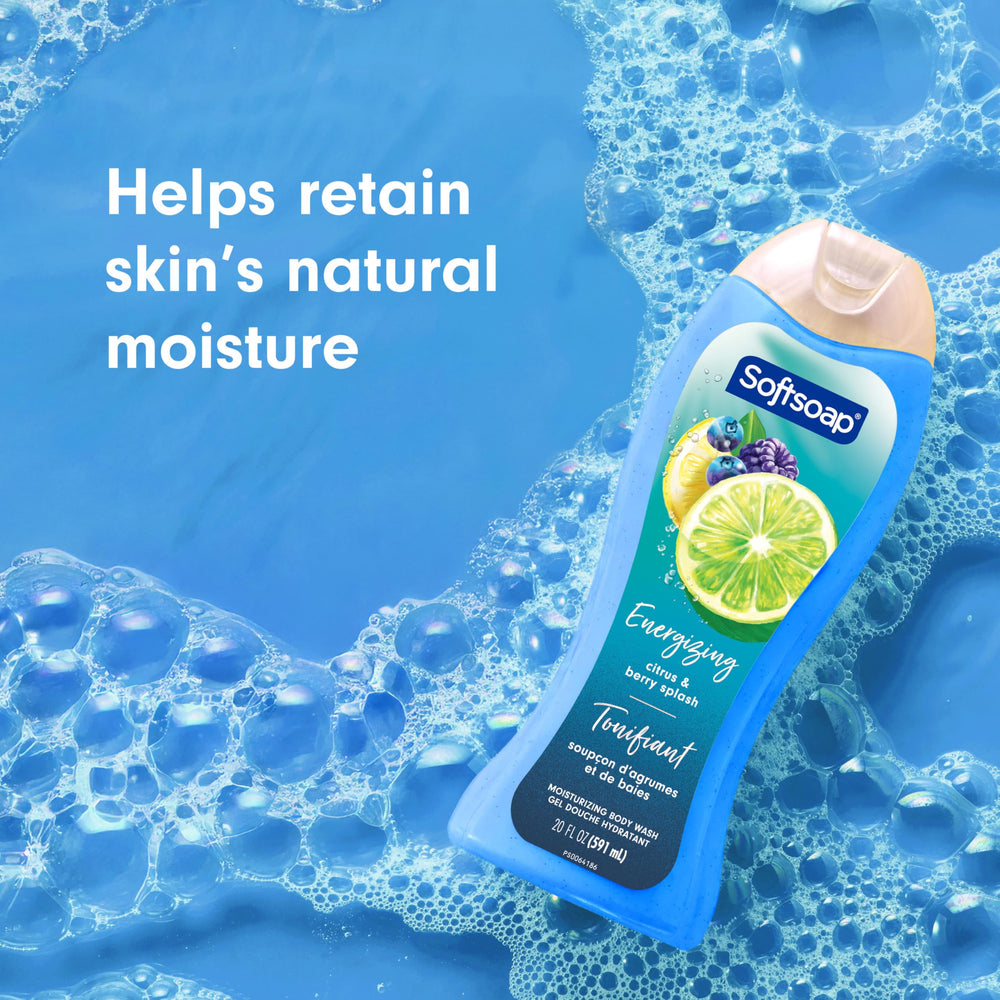 Softsoap gel texture close-up showing smooth consistency and spreadability benefit
