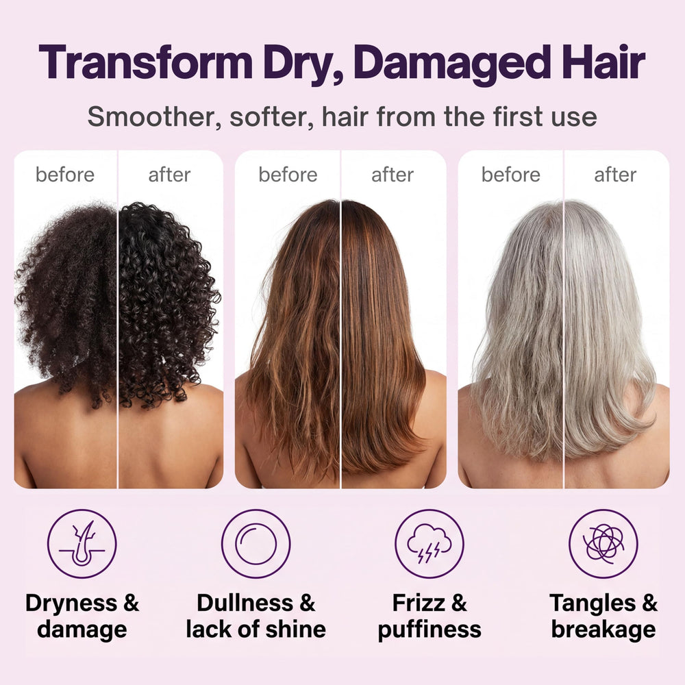 sohl-I.D. applying mask to damp hair demonstrating even coverage and detangling