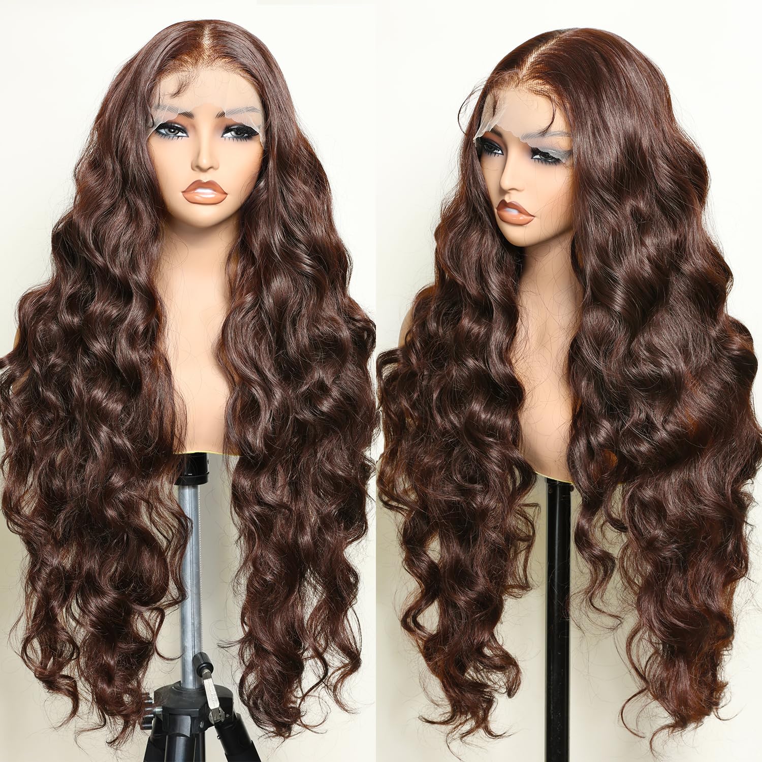 SOKU front view in box showing ready-to-wear wig and included eyelashes benefit realism